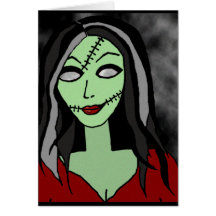 Zombie Girl Card