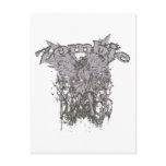 Zombie ~ Girl Dance Tattoo Skull Fantasy Art postcards