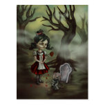 Zombie Girl Finds True Love in a Graveyard Post Cards