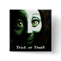 Zombie Girl Teenager with BIG eyes Pins