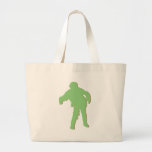 Zombie Green Silhouette Tote Bag