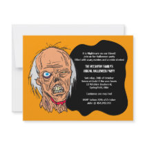 Zombie Halloween Invitation Party