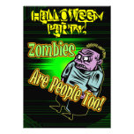 Zombie Halloween Party Invitation