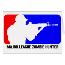 zombie hunter 3 greeting cards