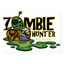Zombie Hunter Card Business Cards