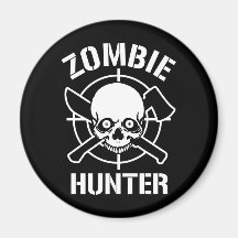 Zombie Hunter Refrigerator Magnets