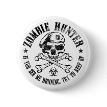 zombie hunter undead living dead pin