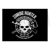 zombie hunter undead living dead card