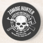 zombie hunter undead living dead drink coasters