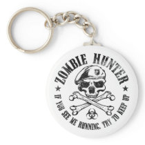 zombie hunter undead living dead keychains
