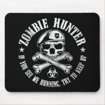 zombie hunter undead living dead mousepads