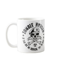zombie hunter undead living dead coffee mug