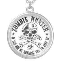 zombie hunter undead living dead necklace