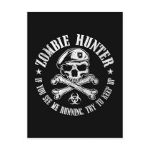 zombie hunter undead living dead postcards