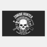 zombie hunter undead living dead rectangular sticker