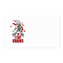 Zombie: I Eat Brains Business Card Template