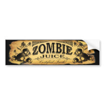 zombie juice bumper stickers