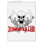 zombie killer 3 greeting cards