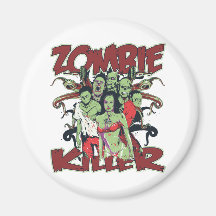 Zombie Killer Refrigerator Magnet