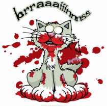 Zombie Kitty Brains!! Cut Out