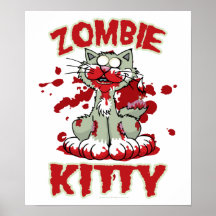 Zombie Kitty Poster