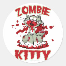 Zombie Kitty Stickers