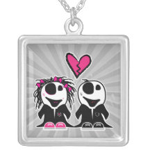 ZOMBIE LOVE CUSTOM NECKLACE