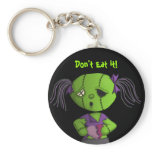 Zombie love cute dolly stitched heart maully keychains