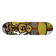 Zombie Mascot Skate Board Deck