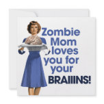 Zombie Mom invitations