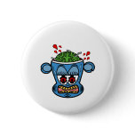 Zombie monkey in blue pin