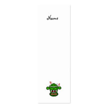 Zombie monkey in green business card