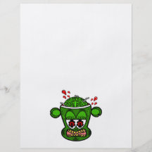 Zombie monkey in green custom flyer
