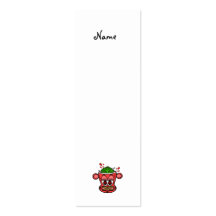Zombie monkey in red business cards