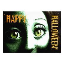 Zombie Monster Creature Halloween Party Announcements
