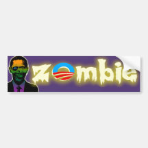 Zombie Obama Bumper Sticker
