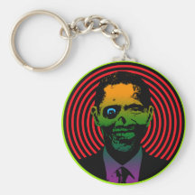 Zombie Obama Keychains