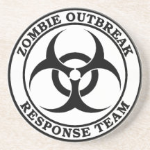 Zombie Outbreak Response Team (Biohazard) Beverage Coasters