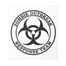 Zombie Outbreak Response Team (Biohazard) Note Pad