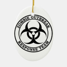 Zombie Outbreak Response Team (Biohazard) Christmas Ornaments