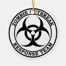 Zombie Outbreak Response Team (Biohazard) Christmas Tree Ornament