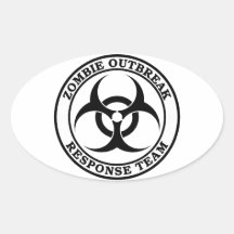 Zombie Outbreak Response Team (Biohazard) Sticker