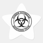 Zombie Outbreak Response Team (Biohazard) Star Sticker