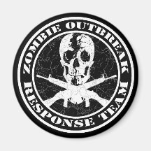 Zombie Outbreak Response Team Fridge Magnets