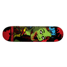 Zombie Pin-Up Skateboard