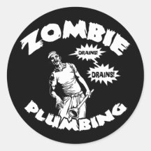Zombie Plumbing Stickers