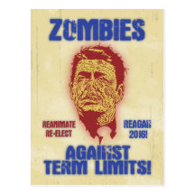 Zombie Reagan - Term Limits Post Card