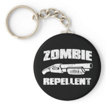 zombie repellent - the shotgun key chains