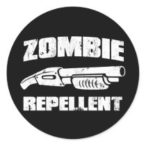 zombie repellent - the shotgun stickers