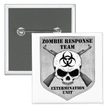 Zombie Response Team Pinback Buttons
